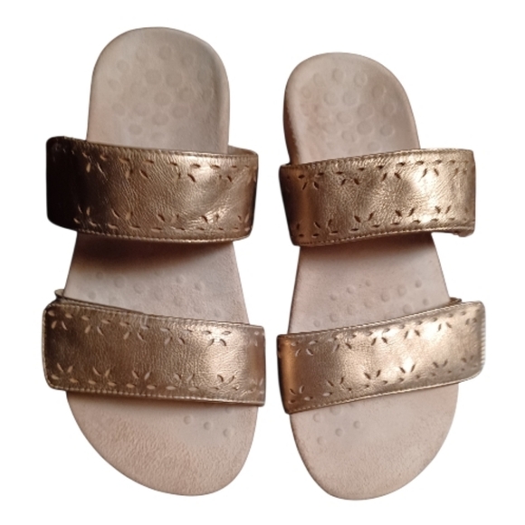 Vionic Ortho 'Randi' Gold Sandals - Picture 1 of 11